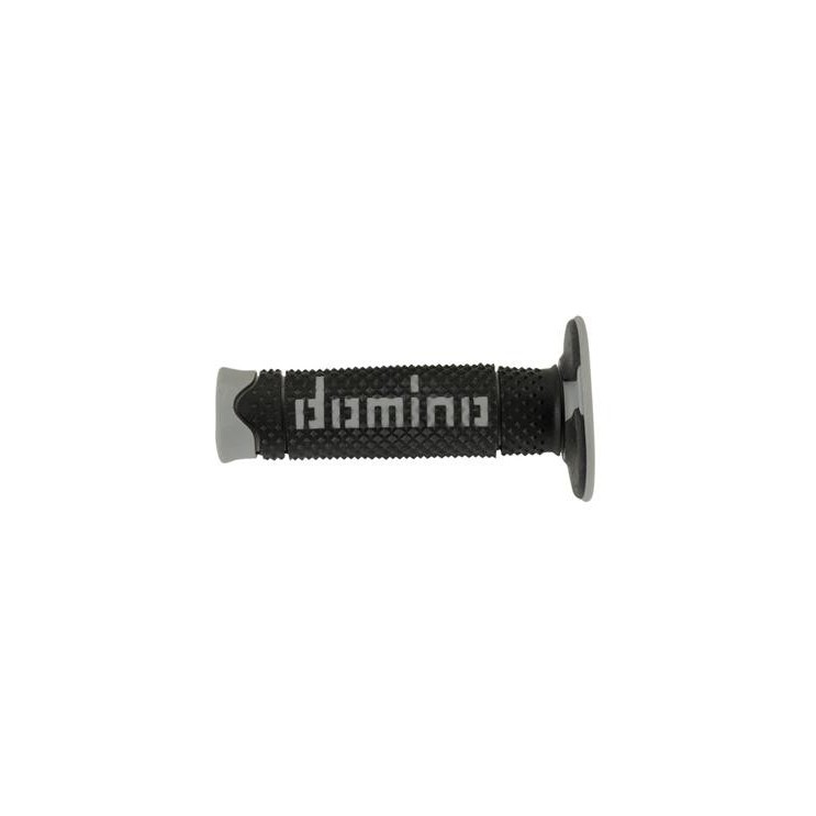 Poignées Domino Off-Road Full Grip Noir-Gris
