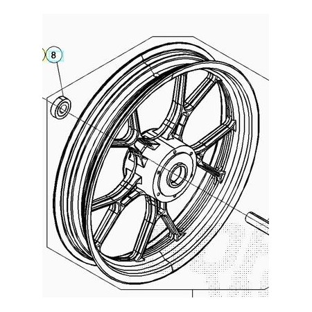 ROUE AVANT BLACK RR