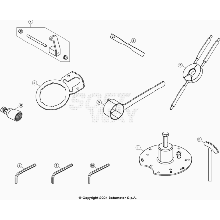 OUTILLAGE SPÉCIAL BETA 250...