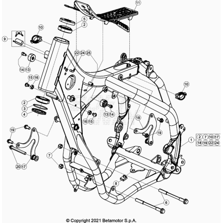 CHASSIS BETA 250 RR 2023