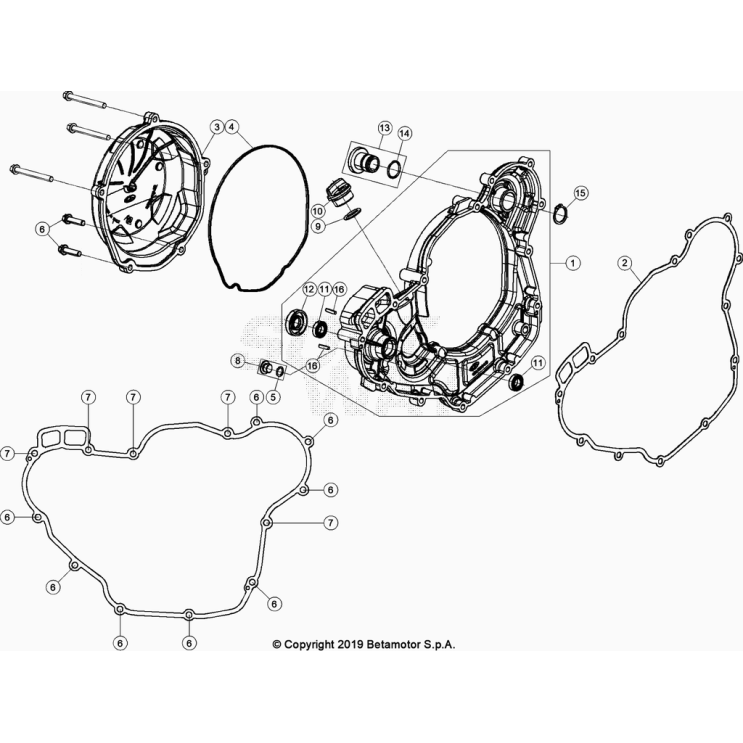 CARTER EMBRAYAGE BETA 350 RR 2023