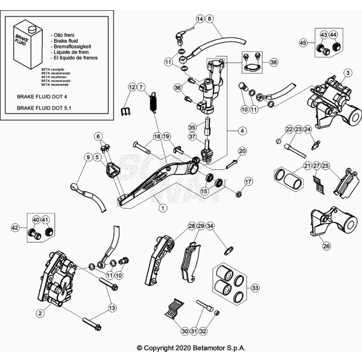 COMMANDES-GUIDON BETA 430 RR 2023