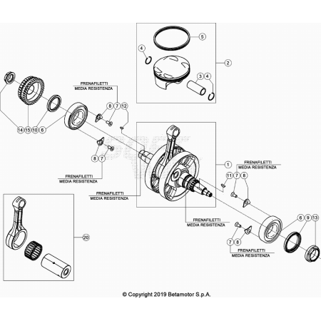 VILEBREQUIN-PISTON BETA 430...