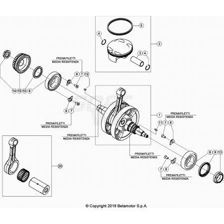 VILEBREQUIN-PISTON BETA 480...