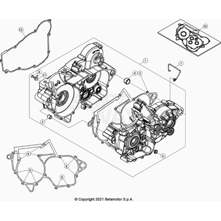 CARTER MOTEUR BETA 250...