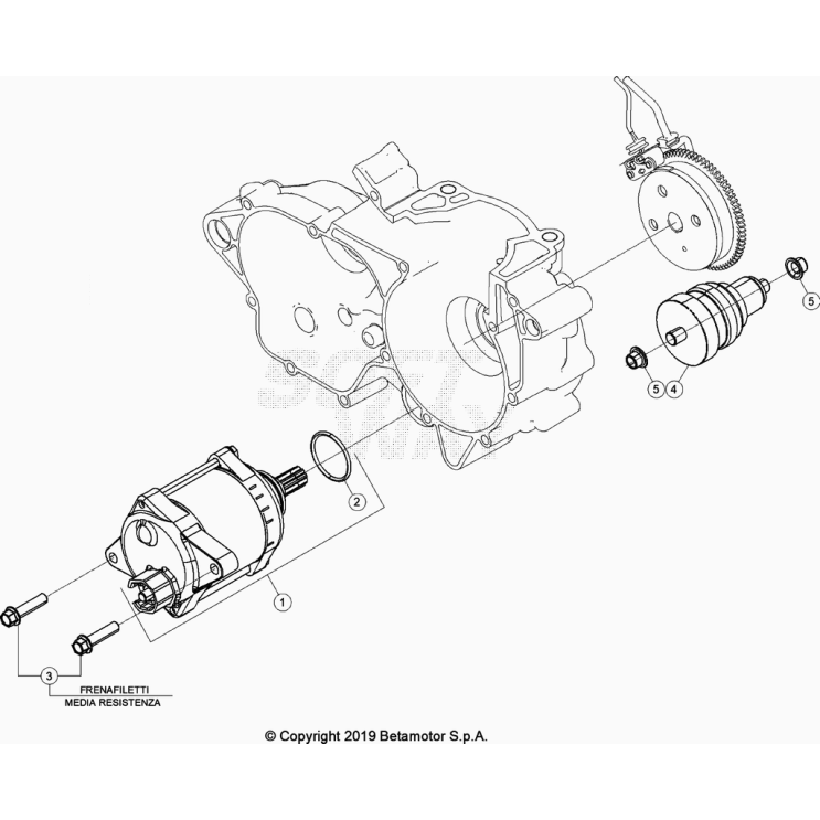 DÉMARREUR ELECTRIQUE BETA 250 XTRAINER 2023