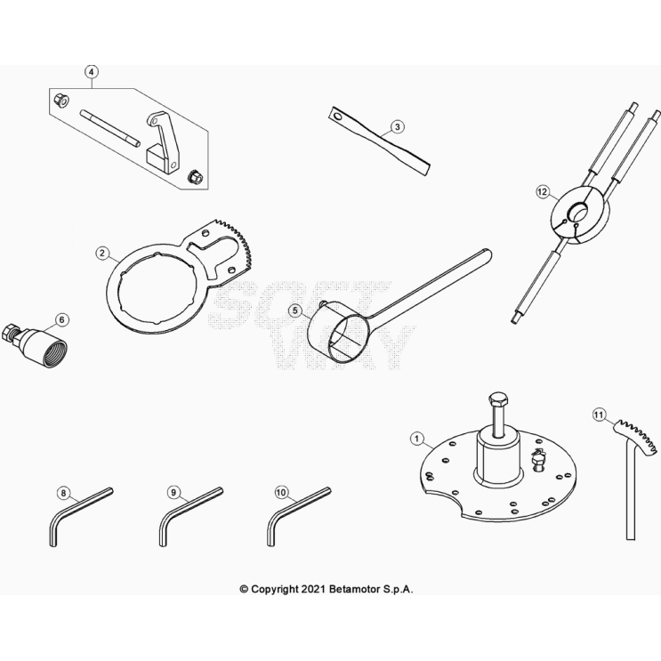 OUTILLAGE SPÉCIAL MOTEUR  BETA 250 XTRAINER 2023