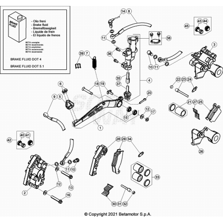 FREINS BETA 250 XTRAINER 2023