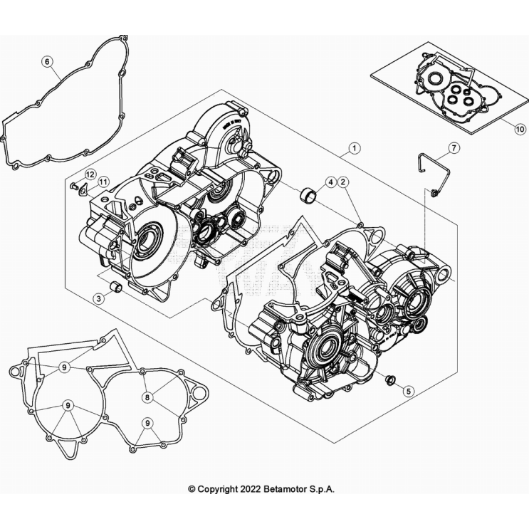 CARTER MOTEUR BETA 250 XTRAINER 2023