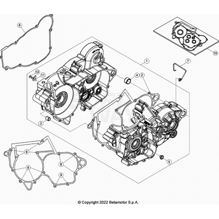 CARTER MOTEUR BETA 250...