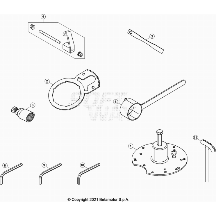 OUTILLAGE SPÉCIAL MOTEUR  BETA 300 XTRAINER 2023