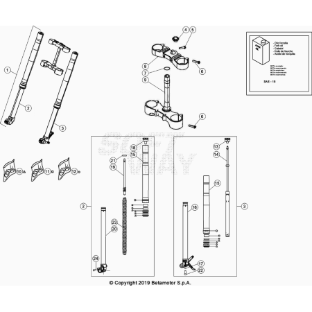 FOURCHE BETA 250 XTRAINER 2023