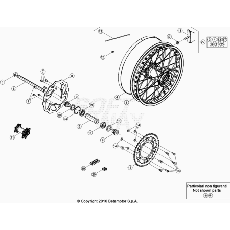 ROUE AR. BETA 250 RACING 2023