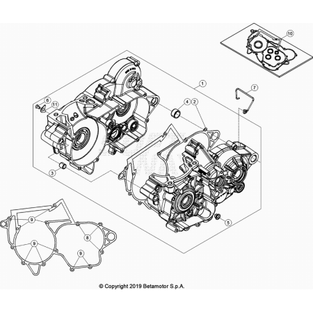 CARTER MOTEUR BETA 250...