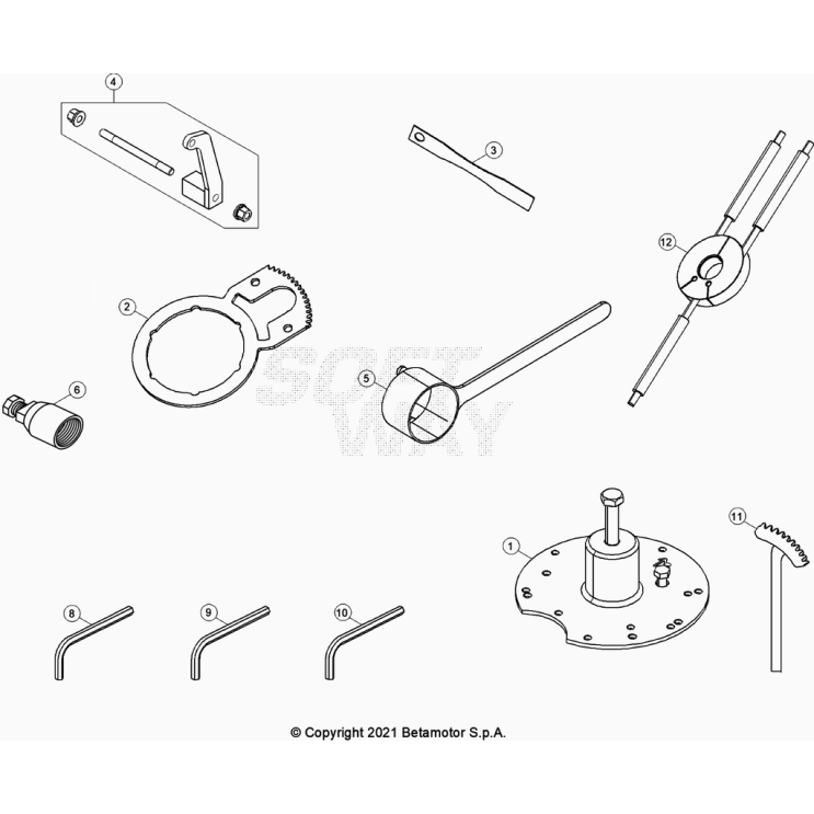 OUTILLAGE SPÉCIAL MOTEUR BETA 250 RACING 2023