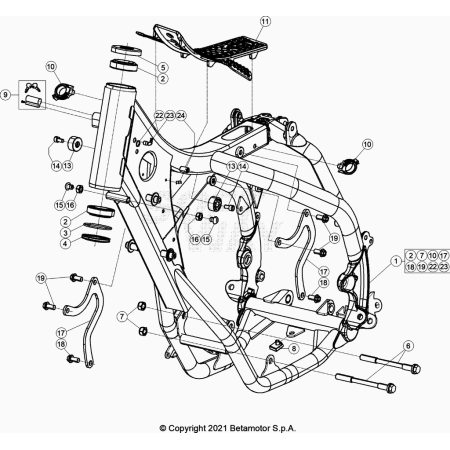CHASSIS BETA 125 RACING 2023