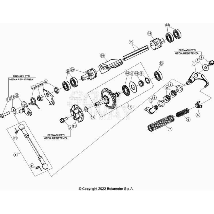 POMPE A EAU - VALVES BETA 125 RACING 2023