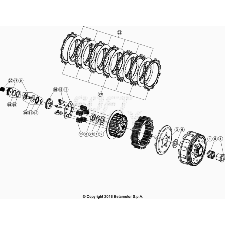 EMBRAYAGE BETA 200 RACING 2023
