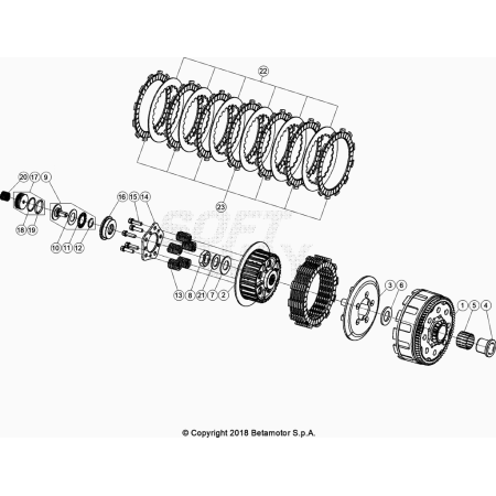 EMBRAYAGE BETA 200 RACING 2023