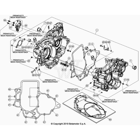 CARTER MOTEUR BETA 350...