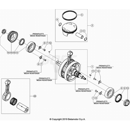 VILEBREQUIN-PISTON BETA 350...