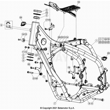 CHASSIS BETA 350 RACING 2023