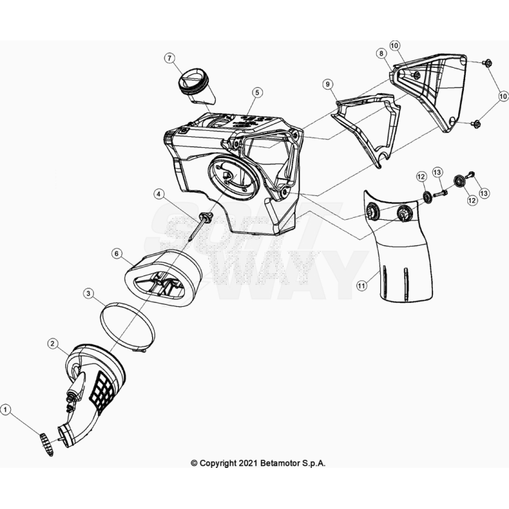 BOÎTE A AIR 50 BETA MOTARD SPORT 2023