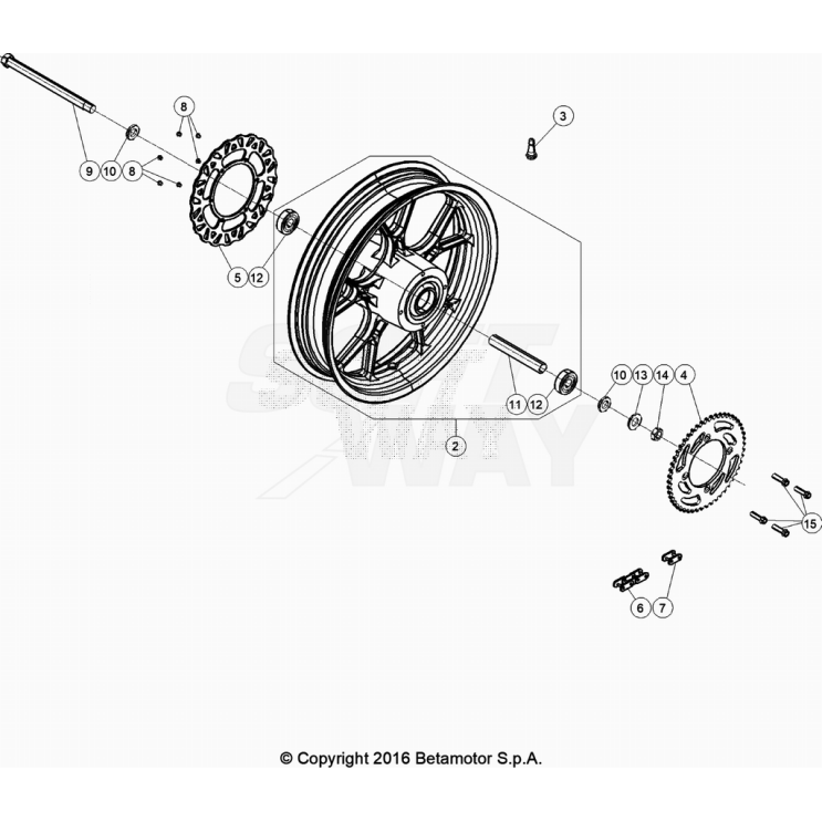 ROUE ARR 50 BETA MOTARD SPORT 2023