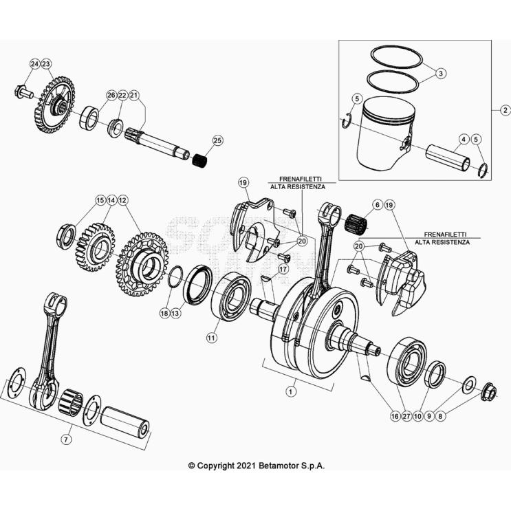 VILEBREQUIN-PISTON  BETA 250 RR 2024