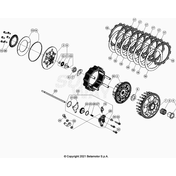 EMBRAYAGE BETA 250 RR 2024