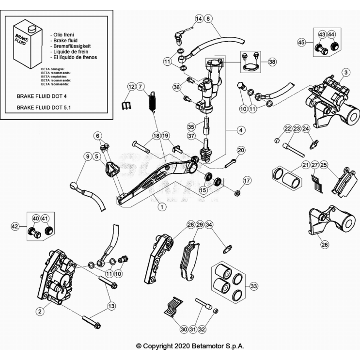 FREINS BETA 250 RR 2024