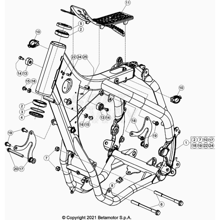 CHASSIS BETA 300 RX 2024