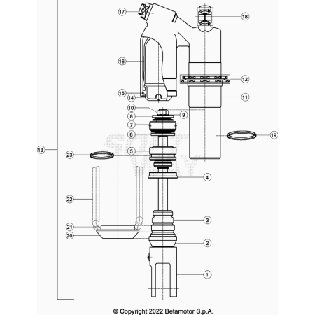 AMORTISSEUR BETA 300 RX 2024