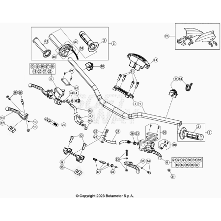 COMMANDES-GUIDON BETA 300...