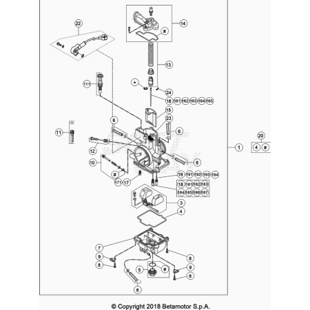 CARBURATEUR BETA 200 RR 2024