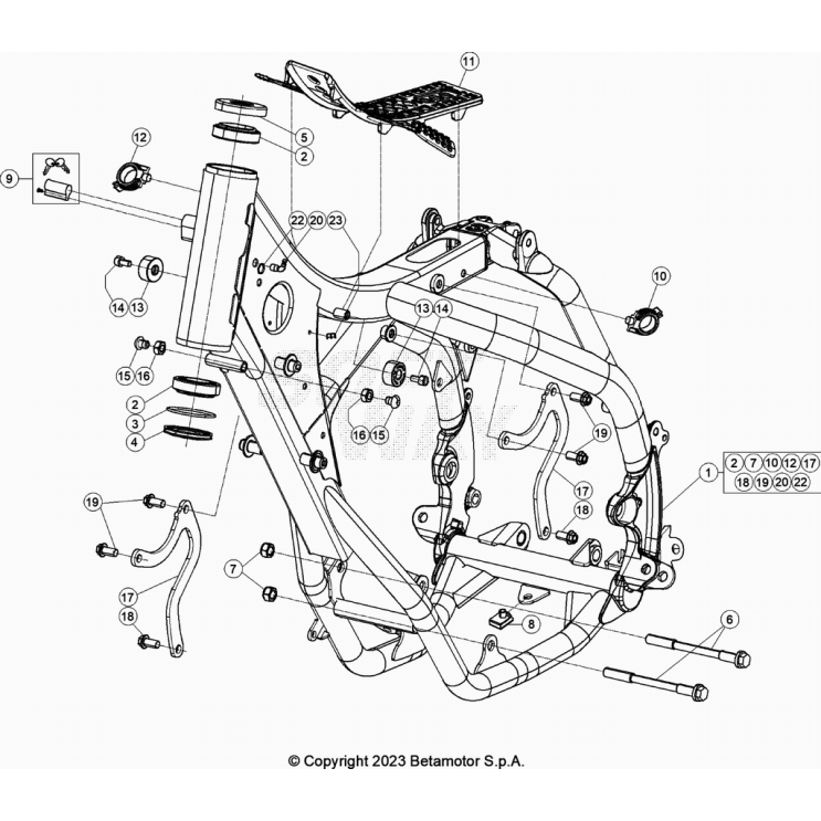 CHASSIS BETA 200 RR 2024
