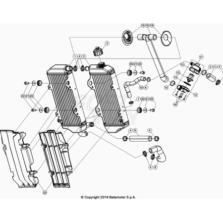 RADIATEURS  BETA 200 RR 2024
