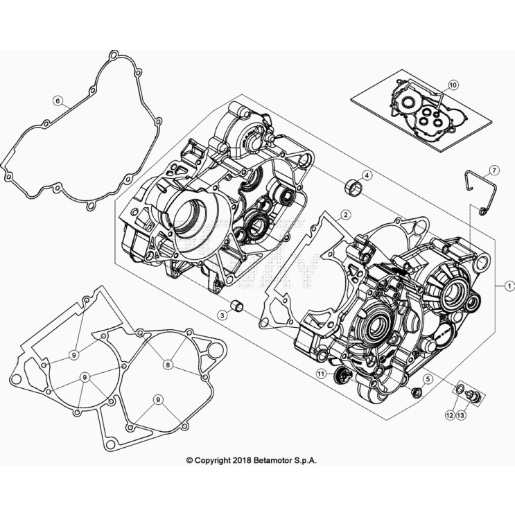 CARTER MOTEUR BETA 125 RR 2024