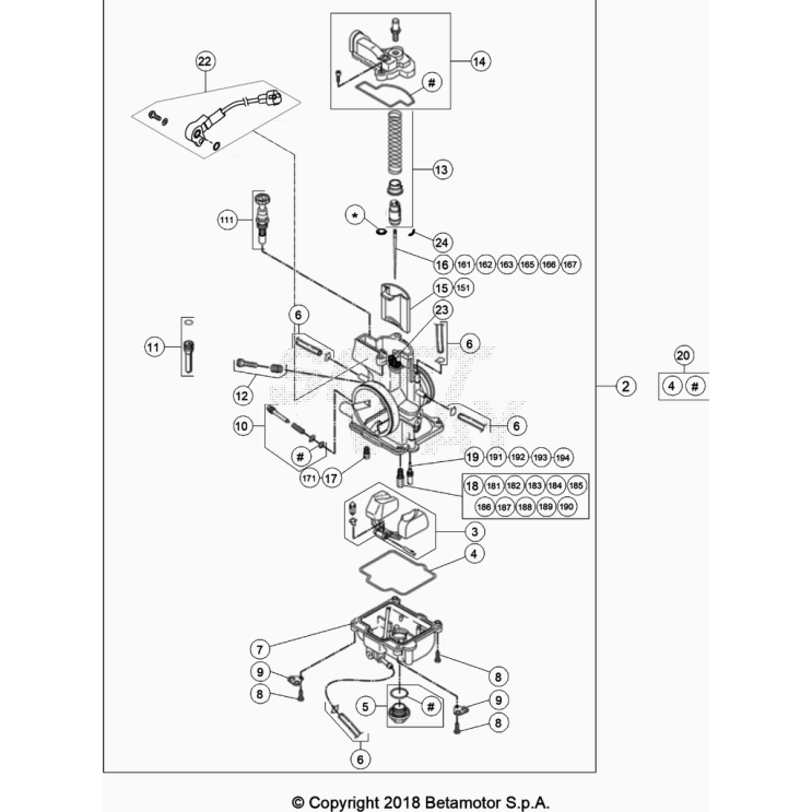 CARBURATEUR BETA 125 RR 2024
