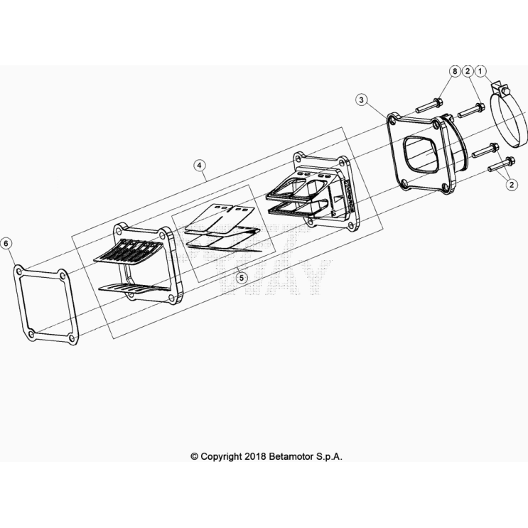 PIPE D'ADMISSION BETA 125 RR 2024