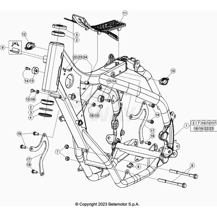 CHASSIS BETA 125 RR 2024