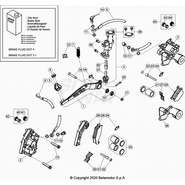 FREINS BETA 125 RR 2024