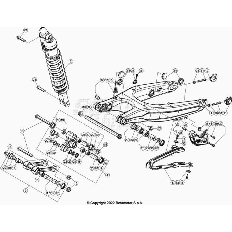 BRAS OSCILLANT BETA 125 RR 2024