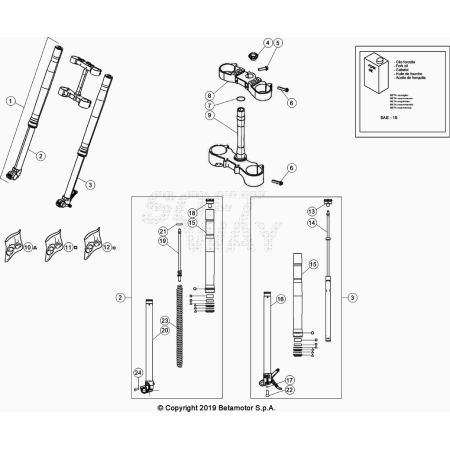 FOURCHE BETA 250 XTRAINER 2024