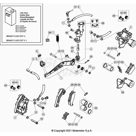 FREINS BETA 250 XTRAINER 2024