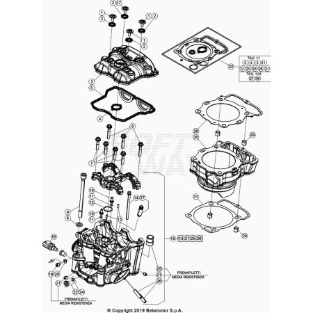 CYLINDRE-CULASSE BETA 390...