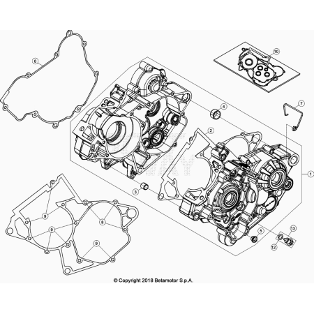 CARTER MOTEUR BETA 200...