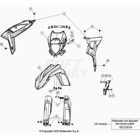 CARENAGES BETA 300 RACING 2024