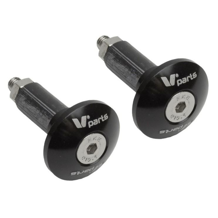 Embout de guidon V-PARTS Ø12-18mm pour Sherco NOIR Embout de guidon V-PARTS Ø12-18mm pour Sherco NOIR