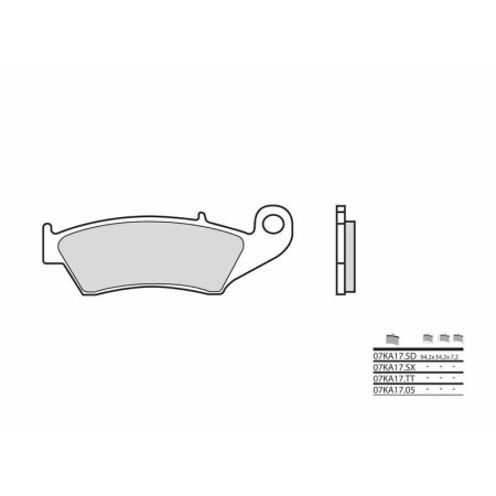 Plaquettes de frein avant BREMBO pour BETA 125 4T 2018-2021